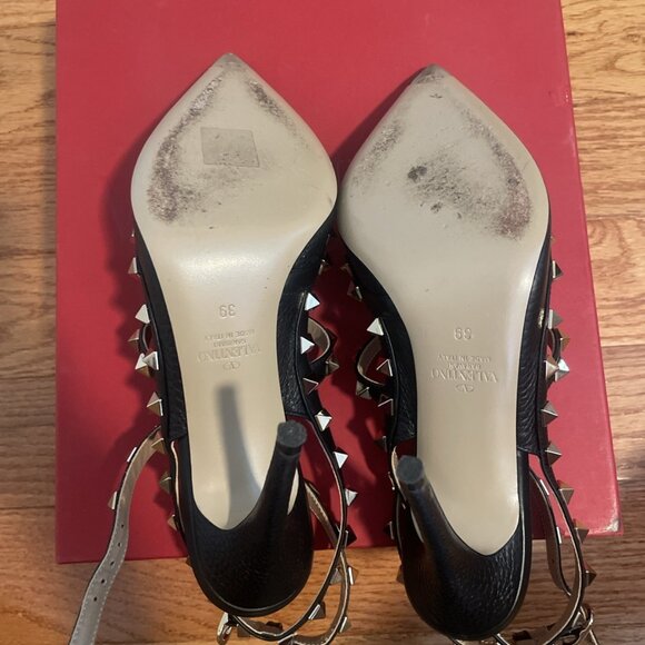 Valentino Garavani Rock Stud Heels With Ankle Strap - Picture 6 of 6